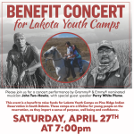 Benefit Concert for Lakota Youth Camps